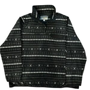 Jachs Black and Gray fleece pull over
